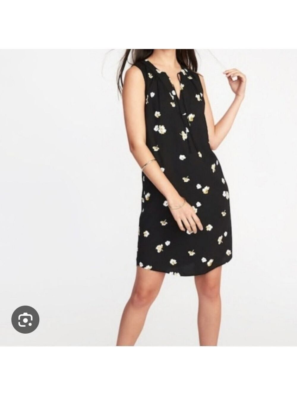 Summer Dress , Old Navy Black and White Floral Mini Dress
